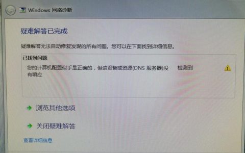 当DNS辅服务器无响应时，我们该如何应对？