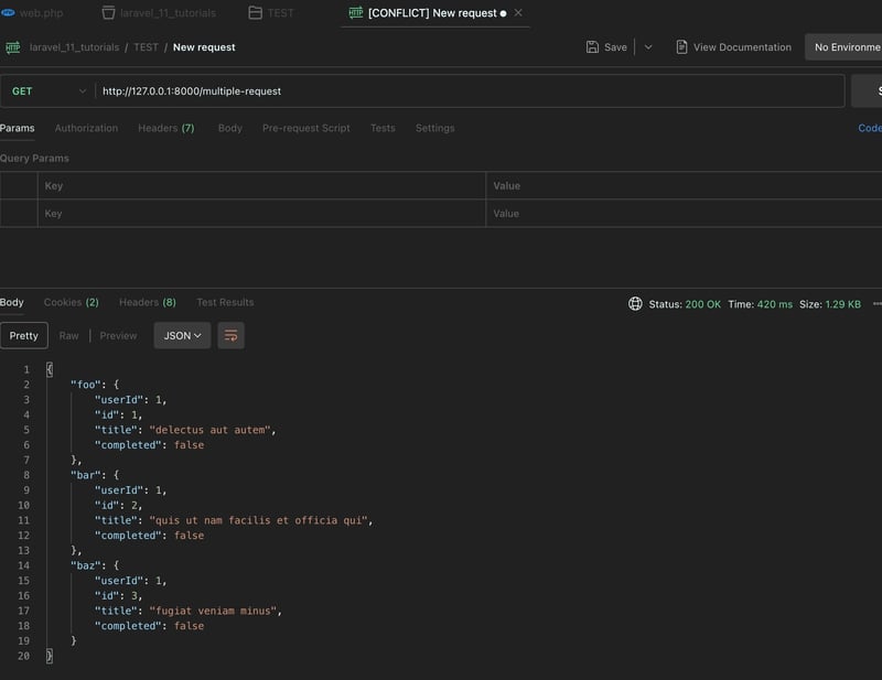 Laravel 中的多个 API 与 HTTP 请求插图 Laravel 中的多个 API 与 HTTP 请求插图