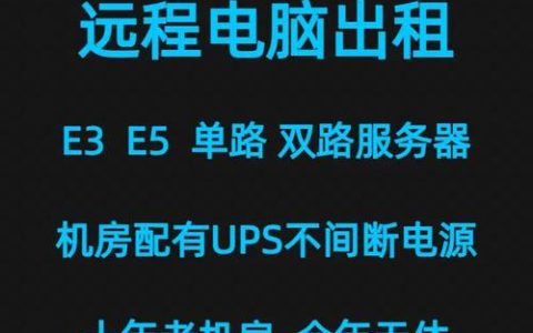 什么是e3服务器远程出租服务？