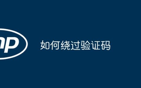 如何绕过验证码