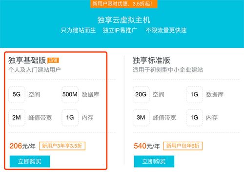 如何购买阿里云虚拟主机，一步步引导您完成购买流程插图2