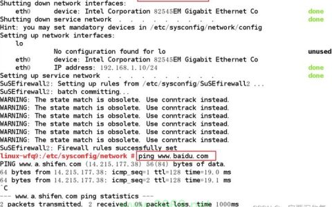 如何配置SUSE Linux系统中的网卡？