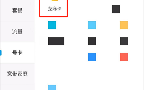 芝麻卡无法设置免流量卡