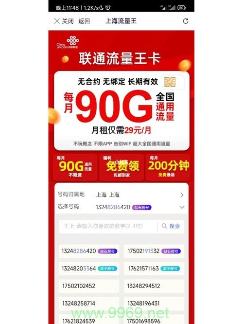 联通手机卡流量王卡插图1