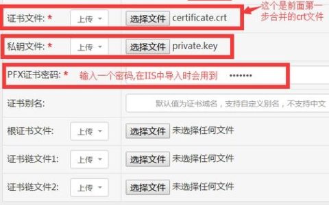 如何将pfx格式的证书转换为cer并上传？