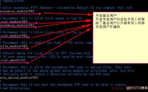 如何在Linux上启用FTP匿名上传功能？
